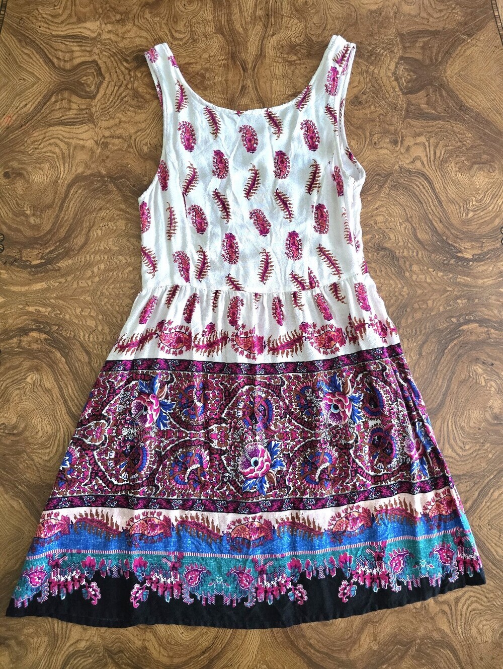 Anthropologie Patrons of Peace Boho Paisley Print Tank Dress Womens Size S